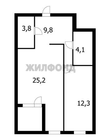 
   Продам 2-комнатную, 55.2 м², Шевченко ул, 19/1

. Фото 18.