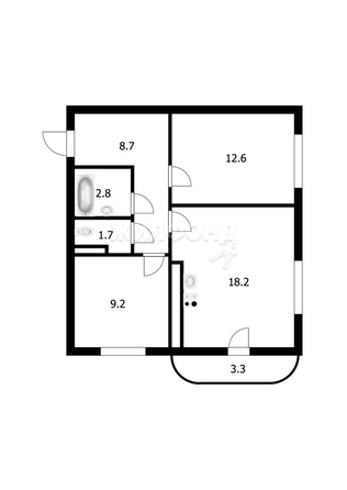 
   Продам 3-комнатную, 53.2 м², Немировича-Данченко ул, 2б

. Фото 21.