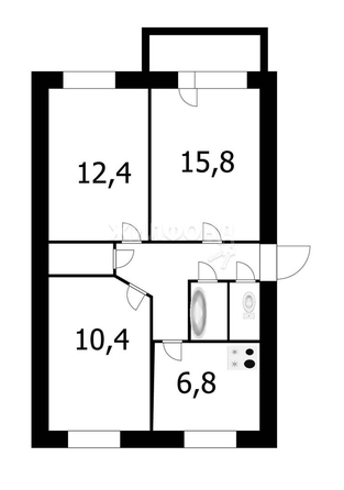 
   Продам 3-комнатную, 58.1 м², 9-й Гвардейской Дивизии ул, 11

. Фото 20.