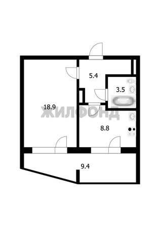 
  Продается 1-комн. квартира, 36.6 м², ЖК Родники, дом 2, серия Smart
. Фото 14.