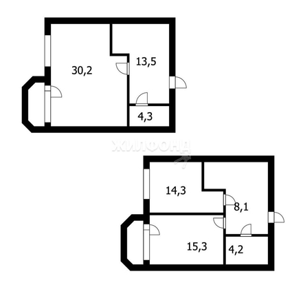 
   Продам 2-комнатную, 89.9 м², Заречная ул, 4

. Фото 22.