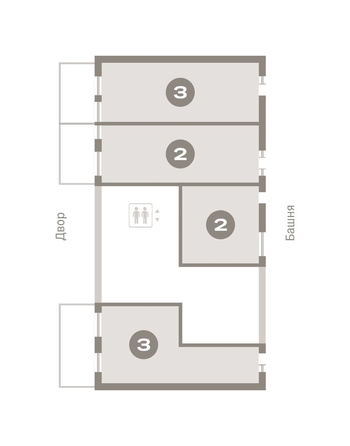 
   Продам 3-комнатную, 155.72 м², На Декабристов, дом 6-2

. Фото 16.