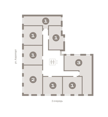 
   Продам 1-комнатную, 43.98 м², Авиатор, дом 3

. Фото 6.