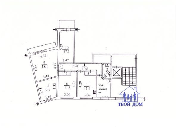 
   Продам 5-комнатную, 92 м², Дуси Ковальчук ул, 258

. Фото 13.