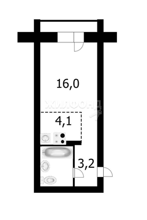 
   Продам студию, 19.7 м², Виктора Уса ул, 15

. Фото 8.