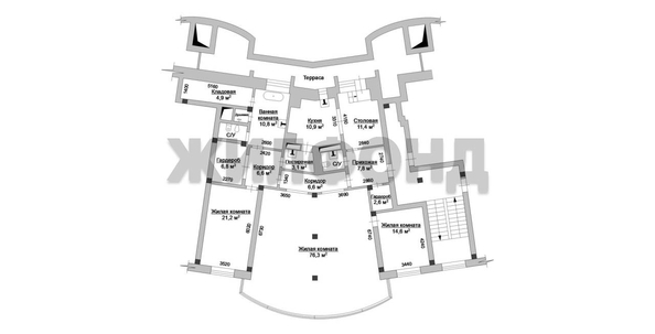 
   Продам 3-комнатную, 188.8 м², Щетинкина ул, 49

. Фото 27.