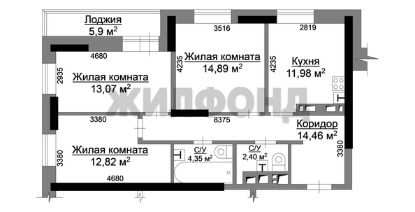 
   Продам 3-комнатную, 73.1 м², Немировича-Данченко ул, 167/3

. Фото 31.