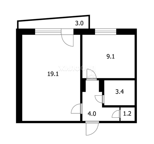 
   Продам 1-комнатную, 37.4 м², Советская ул, 58

. Фото 10.