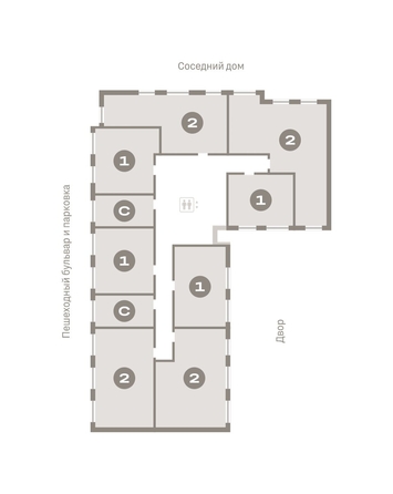 
   Продам 2-комнатную, 62.8 м², Лебедевский квартал, дом 1

. Фото 16.