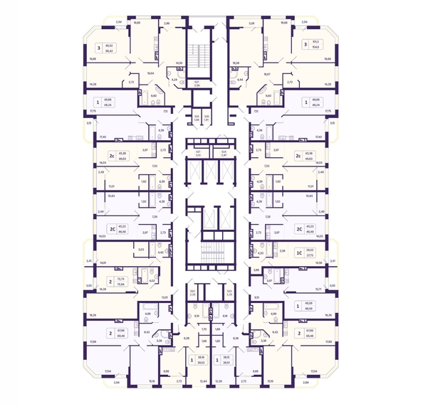 
  Продается 2-комн. квартира, 75.94 м², ЖК Астон. Шесть звёзд, 2
. Фото 1.