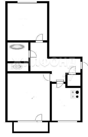 
   Продам 2-комнатную, 42.4 м², Выборная ул, 111

. Фото 8.