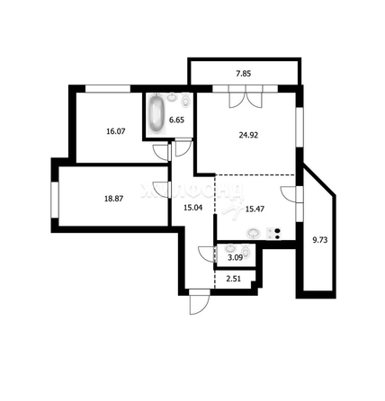 
   Продам 3-комнатную, 102.2 м², Немировича-Данченко ул, 146/1

. Фото 28.