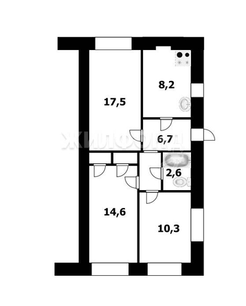 
   Продам дом, 61.3 м², Новосибирск

. Фото 17.