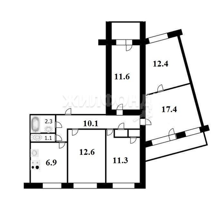 
   Продам комнату, 30.5 м², Толбухина ул, 25

. Фото 2.