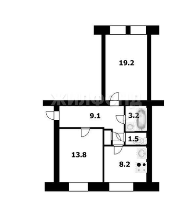 
   Продам 2-комнатную, 54.9 м², Халтурина ул, 41/1

. Фото 19.