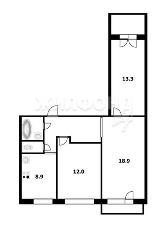 
   Продам 3-комнатную, 62.4 м², Саввы Кожевникова ул, 1/1

. Фото 18.