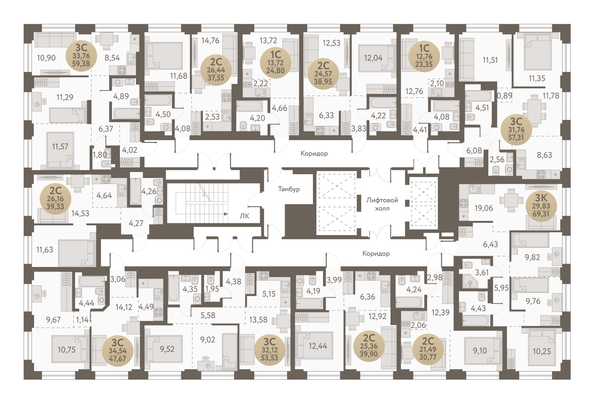 
   Продам 2-комнатную, 37.55 м², Urban-peaks (Городские вершины)

. Фото 1.