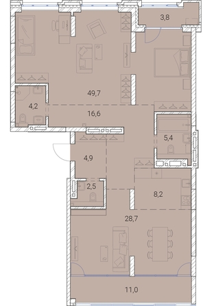
  Продается 1-комн. квартира, 135 м², ЖК Тайм Сквер
. Фото 38.