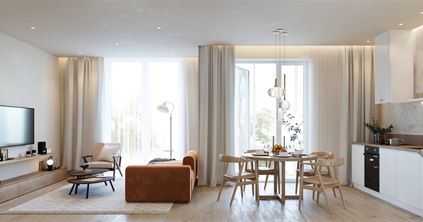 
  Продается 3-комн. квартира, 87.8 м², ЖК Заельцовский New
. Фото 1.