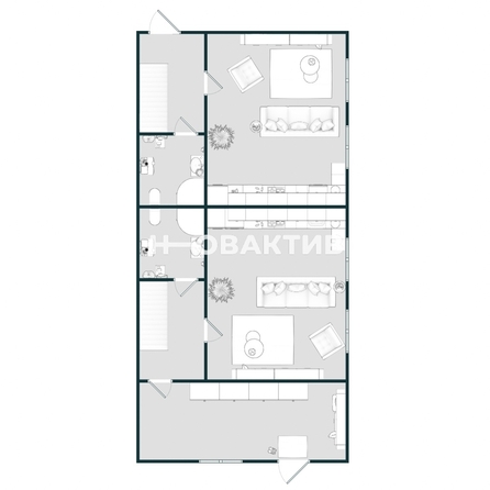 
  Продается дом, 134.5 м², Новосибирск
. Фото 2.