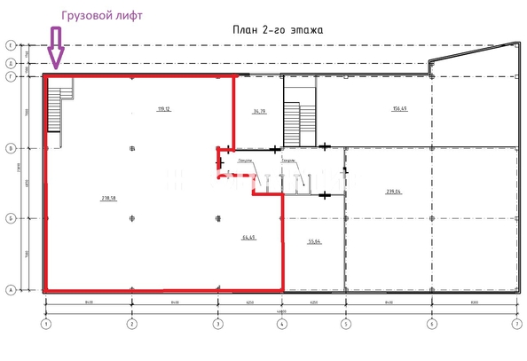 
   Сдам помещение свободного назначения, 435 м², Петухова ул, 57к3

. Фото 4.