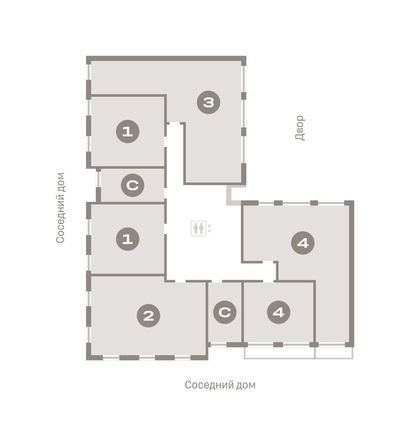 
   Продам 3-комнатную, 92.22 м², Европейский берег, дом 45

. Фото 1.