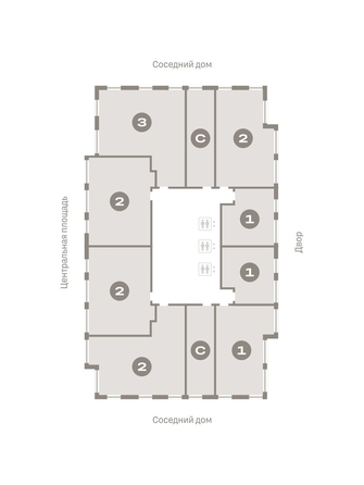 
  Продается 3-комн. квартира, 87.49 м², ЖК Европейский берег, дом 45
. Фото 1.