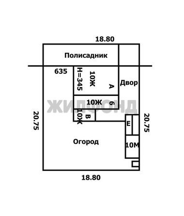 
   Продам дом, 65 м², Новосибирск

. Фото 14.