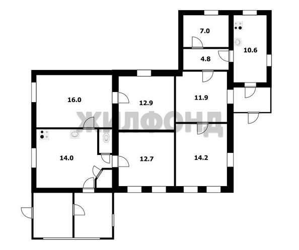 
   Продам дом, 48.5 м², Обь

. Фото 9.