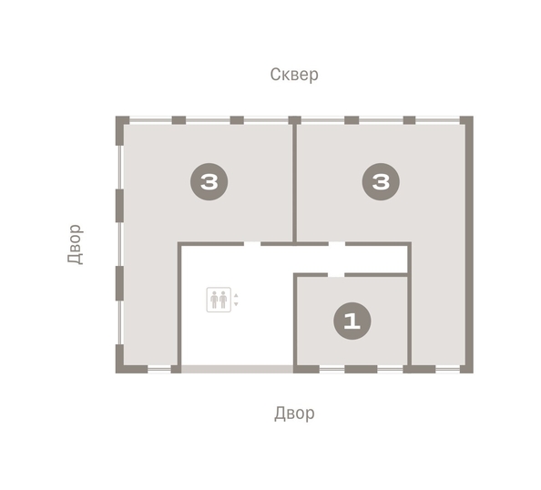 
   Продам 1-комнатную, 35.05 м², Европейский берег, дом 45

. Фото 1.