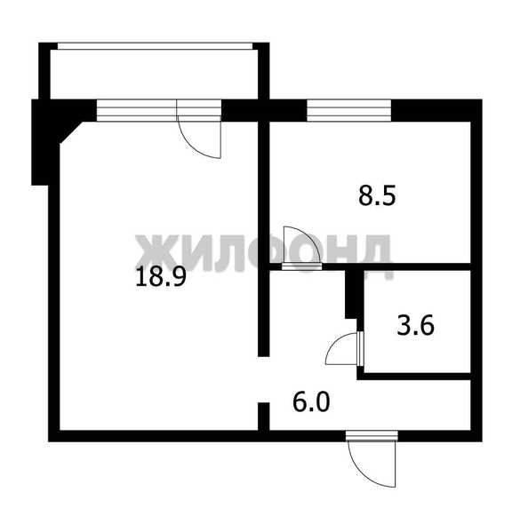 
   Продам 1-комнатную, 37 м², Забалуева ул, 51/5

. Фото 7.