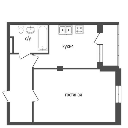 
   Продам 1-комнатную, 42.2 м², Дмитриева ул, 3/2

. Фото 6.