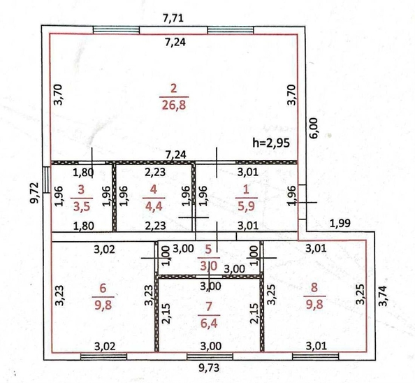 
   Продам дом, 100 м², Усть-Заостровка

. Фото 6.