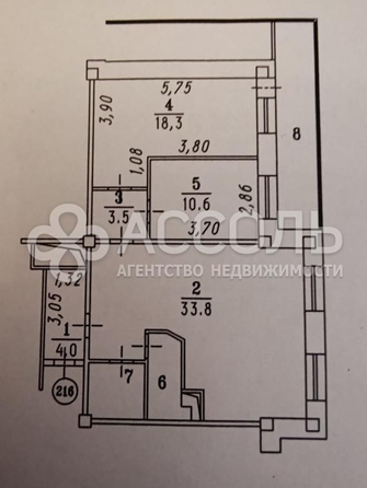 
   Продам 3-комнатную, 77 м², Сергея Тюленина ул, 14

. Фото 5.