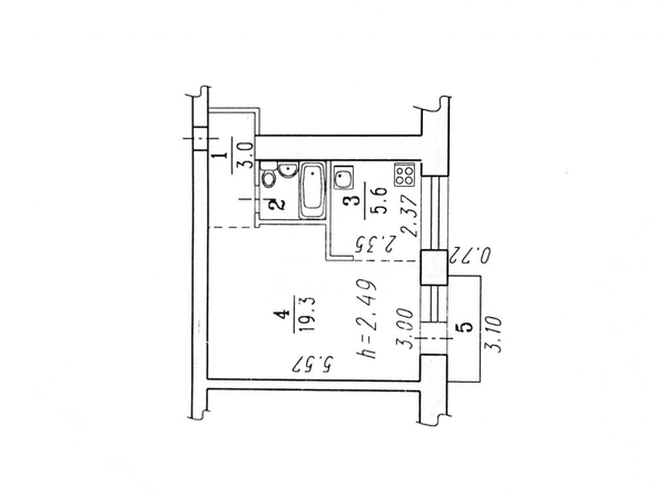 
   Продам 1-комнатную, 30.9 м², Энтузиастов ул, 19

. Фото 10.