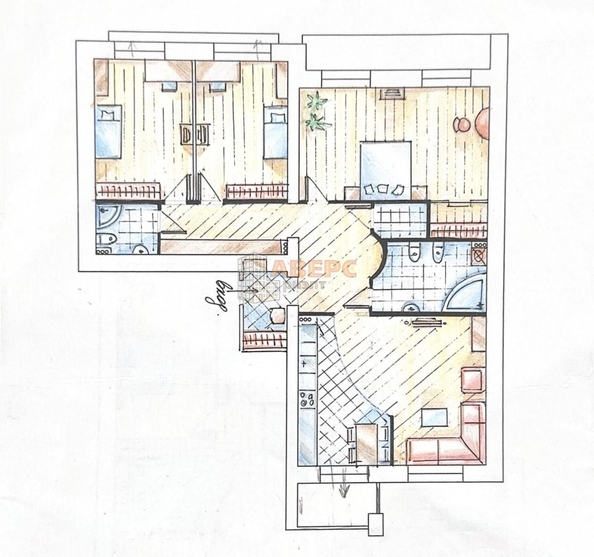 
   Продам 4-комнатную, 152.7 м², Тарская ул, 52

. Фото 2.