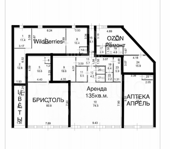 
  Сдается офис, 128.3 м², Дианова ул, д. 1Б
. Фото 9.
