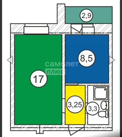 
  Продается 1-комн. квартира, 33 м², лазаревская, д. 6
. Фото 1.