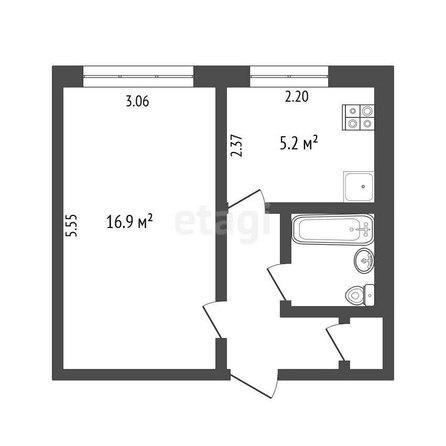 
  Продается 1-комн. квартира, 30 м², Взлетная ул, д. 7Б
. Фото 5.