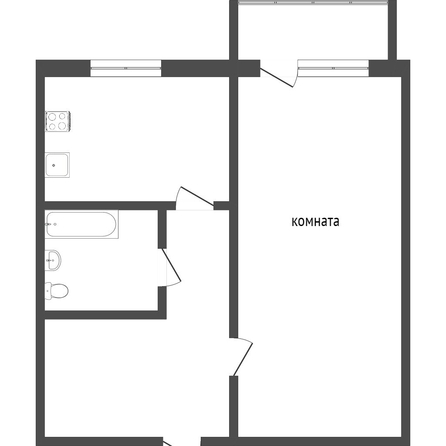 
  Продается 1-комн. квартира, 36.6 м², Краснознаменная ул, д. 26/1
. Фото 5.