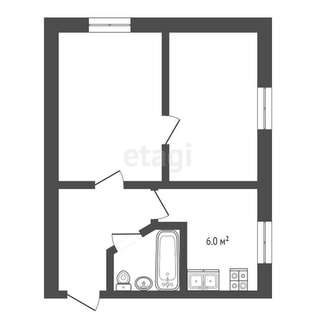 
  Продается 2-комн. квартира, 39.6 м², Поселковая 2-я ул, д. 10
. Фото 5.