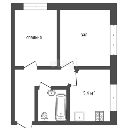 
  Продается 2-комн. квартира, 41 м², Изюмовская ул, д. 8
. Фото 5.