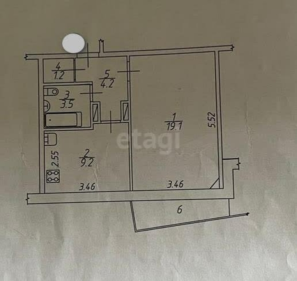 
  Продается 1-комн. квартира, 37.2 м², Рокоссовского ул, д. 28
. Фото 4.