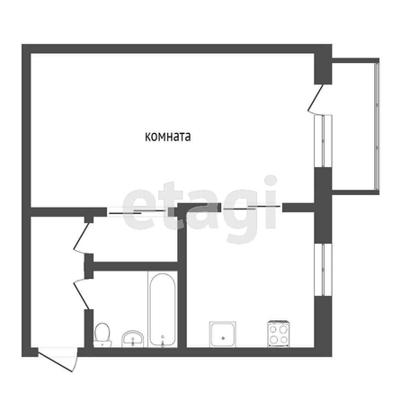 
  Продается 1-комн. квартира, 31 м², Молодогвардейская ул, д. 5
. Фото 5.