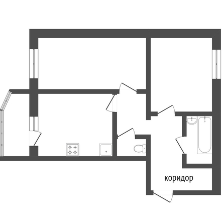 
  Продается 2-комн. квартира, 36 м², Дмитриева ул, д. 5/2
. Фото 5.