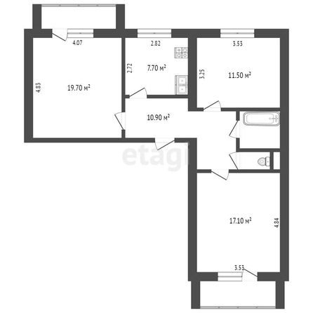 
  Продается 3-комн. квартира, 70.8 м², Кордная 5-я ул, д. 11Б
. Фото 5.