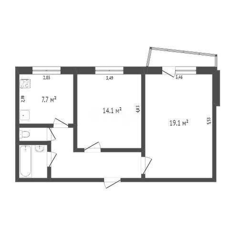 
  Продается 2-комн. квартира, 53 м², Сазонова ул, д. 208
. Фото 5.