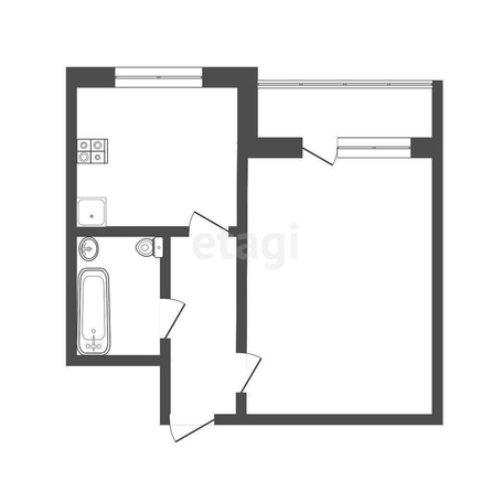 
  Продается 1-комн. квартира, 30 м², Башенный пер, д. 2
. Фото 5.