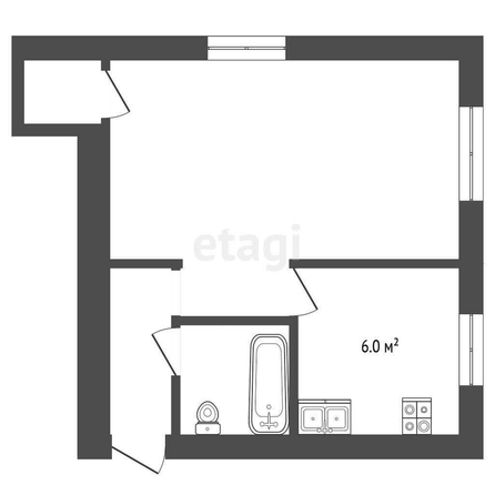 
  Продается 1-комн. квартира, 31.7 м², Спортивный проезд, д. 1
. Фото 5.