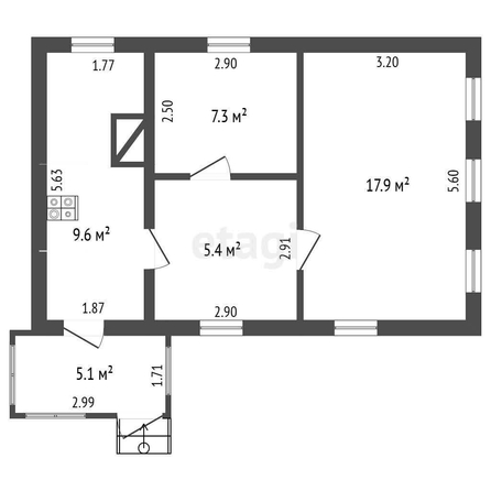 
  Продается дом, 43.2 м², Омск
. Фото 5.